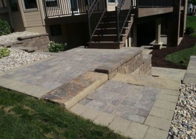 Paved Walk Stair Platform